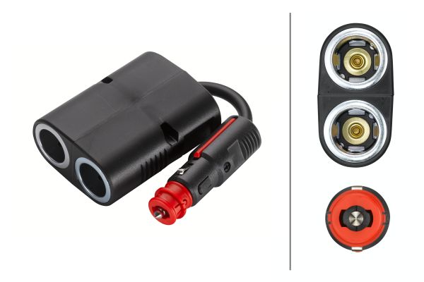 HELLA 8JA 007 589-141 Adaptor, cigarette lighter