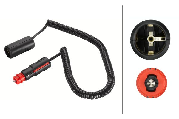 HELLA 8KA 007 589-091 Καλώδιο, σύνδεση αναπτήρα