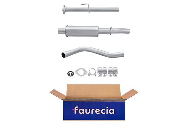 HELLA 8LB 366 020-801 Easy2Fit – PARTNERED with Faurecia Front Muffler Front for FIAT