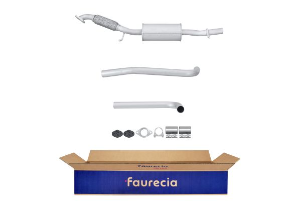 HELLA 8LB 366 020-931 Easy2Fit – PARTNERED with Faurecia Front Muffler Front for FORD MAZDA