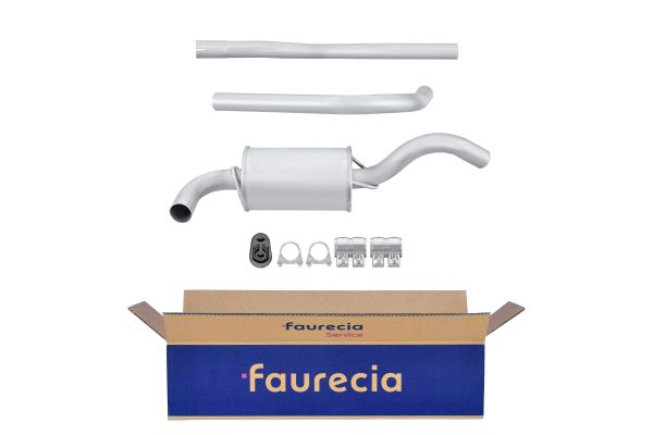 HELLA 8LB 366 020-941 Easy2Fit – PARTNERED with Faurecia Front Muffler Front for FORD