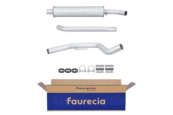 HELLA 8LB 366 021-111 Easy2Fit – PARTNERED with Faurecia Front Muffler Front for OPEL VAUXHALL