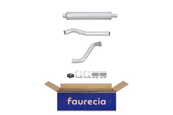 HELLA 8LB 366 021-471 Easy2Fit – PARTNERED with Faurecia Front Muffler Front for CITROËN PEUGEOT