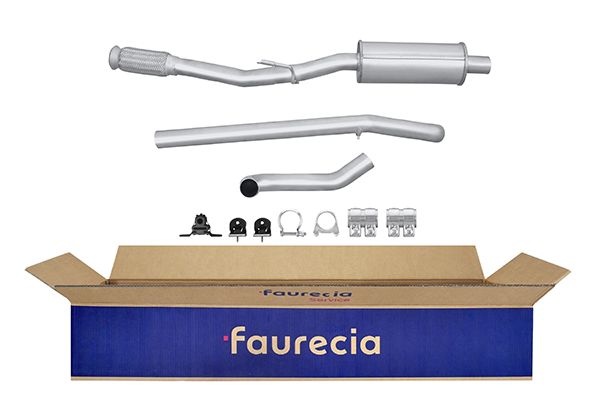 HELLA 8LB 366 021-621 Easy2Fit – PARTNERED with Faurecia Front Muffler Front for PEUGEOT