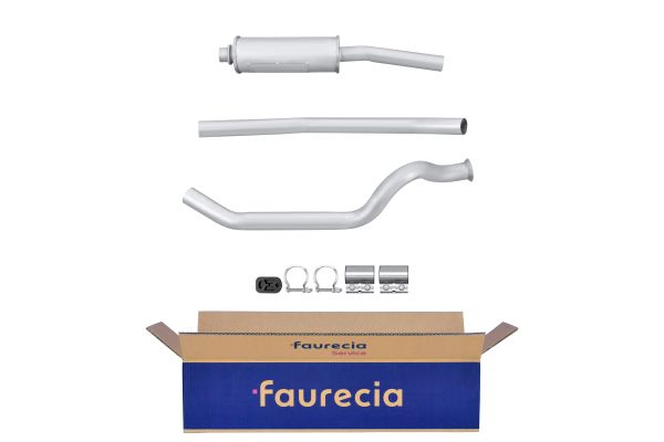 HELLA 8LB 366 021-631 Easy2Fit – PARTNERED with Faurecia Front Muffler Front for PEUGEOT