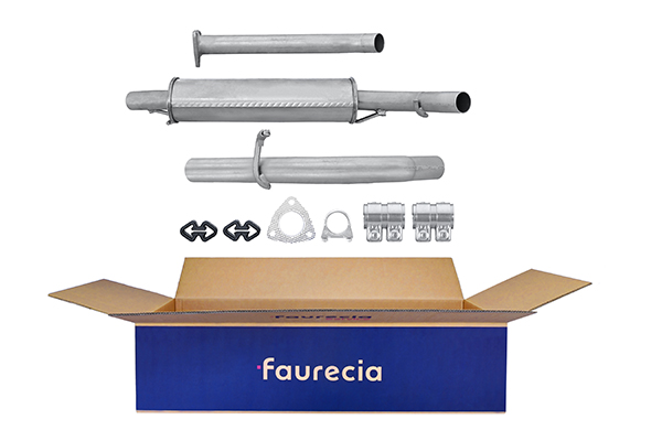 HELLA 8LB 366 022-611 Easy2Fit – PARTNERED with Faurecia Front Muffler Front for SKODA