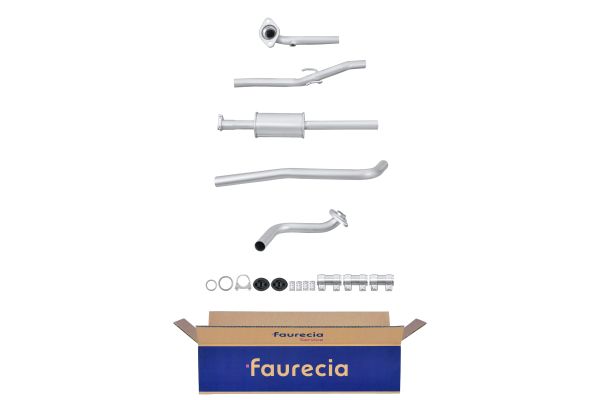 HELLA 8LB 366 022-771 Easy2Fit – PARTNERED with Faurecia Front Muffler Front for TOYOTA