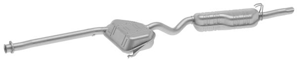 HELLA 8LD 366 026-431 Easy2Fit – PARTNERED with Faurecia Rear Muffler Rear for ALFA ROMEO