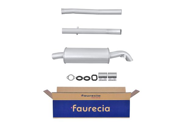HELLA 8LD 366 027-011 Easy2Fit – PARTNERED with Faurecia Rear Muffler Rear for BMW