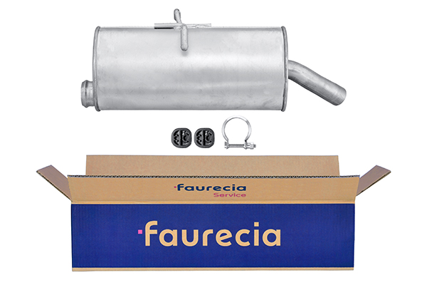 HELLA 8LD 366 027-891 Easy2Fit – PARTNERED with Faurecia Rear Muffler Rear for CITROËN PEUGEOT
