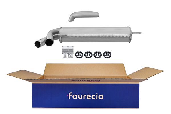 HELLA 8LD 366 027-931 Easy2Fit – PARTNERED with Faurecia Rear Muffler Rear for CITROËN FIAT PEUGEOT