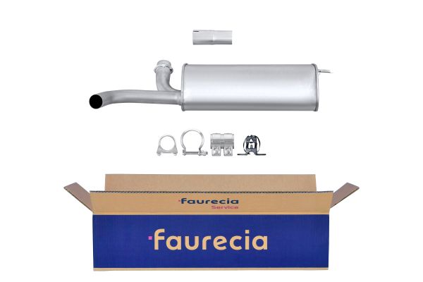 HELLA 8LD 366 028-001 Easy2Fit – PARTNERED with Faurecia Rear Muffler Rear for CITROËN FIAT PEUGEOT