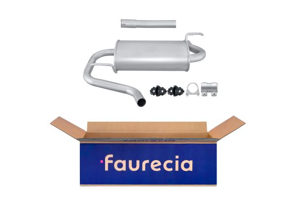 HELLA 8LD 366 028-191 Easy2Fit – PARTNERED with Faurecia Rear Muffler Rear for DACIA RENAULT