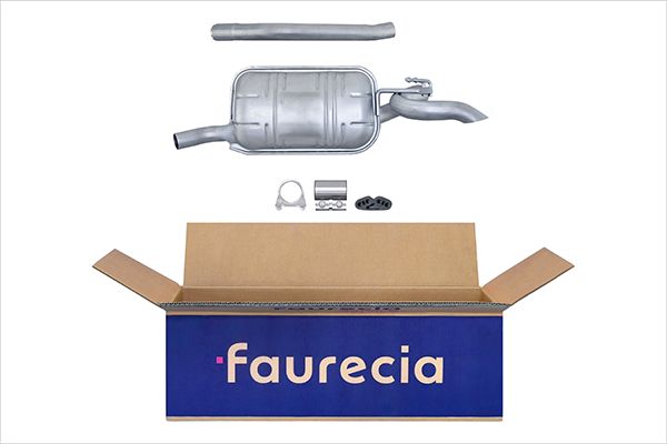HELLA 8LD 366 028-971 Easy2Fit – PARTNERED with Faurecia Rear Muffler Rear for FIAT