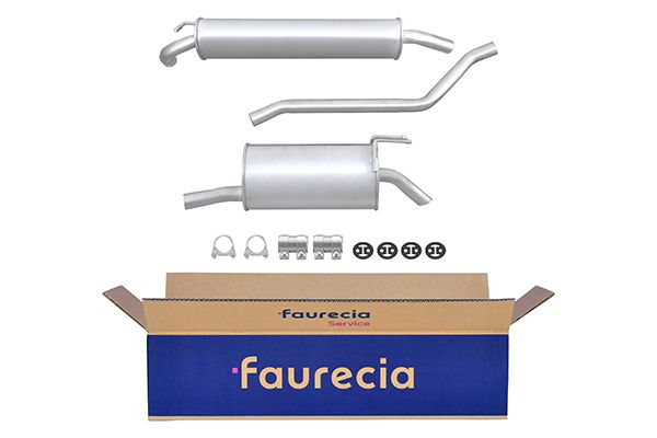 HELLA 8LD 366 029-161 Easy2Fit – PARTNERED with Faurecia Rear Muffler Rear for FIAT