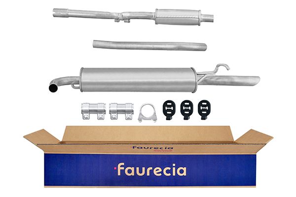 HELLA 8LD 366 029-171 Easy2Fit – PARTNERED with Faurecia Rear Muffler Rear for FIAT