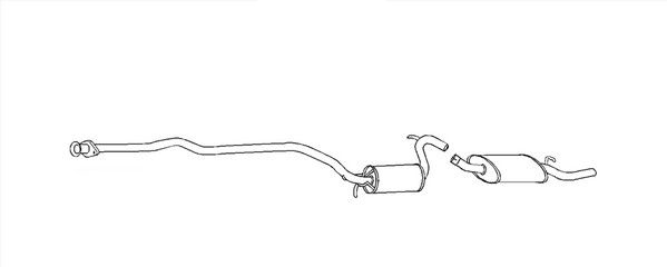 HELLA 8LD 366 029-691 Easy2Fit – PARTNERED with Faurecia Πίσω σιλανσιέ πίσω for FORD