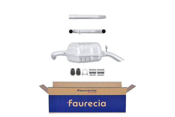 HELLA 8LD 366 029-921 Easy2Fit – PARTNERED with Faurecia Rear Muffler Rear for FORD
