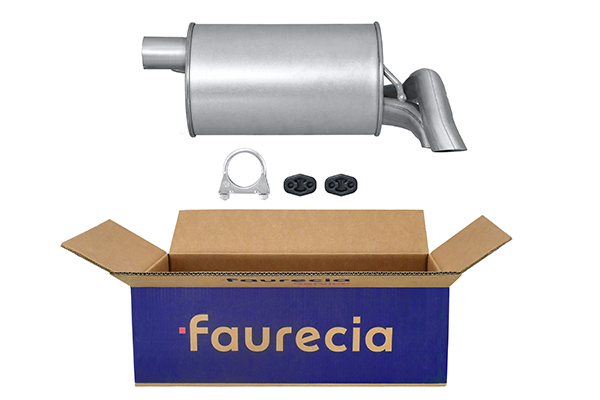 HELLA 8LD 366 030-081 Easy2Fit – PARTNERED with Faurecia Rear Muffler Rear for FORD SEAT VW