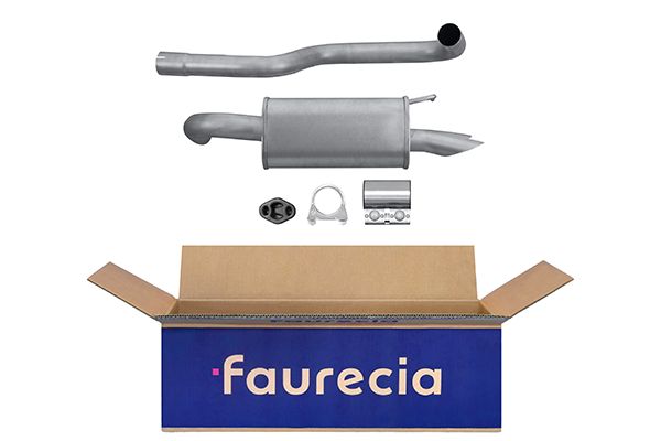 HELLA 8LD 366 030-321 Easy2Fit – PARTNERED with Faurecia Rear Muffler Rear for FORD