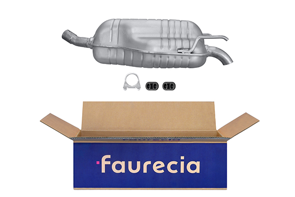 HELLA 8LD 366 030-861 Easy2Fit – PARTNERED with Faurecia Rear Muffler Rear for OPEL VAUXHALL