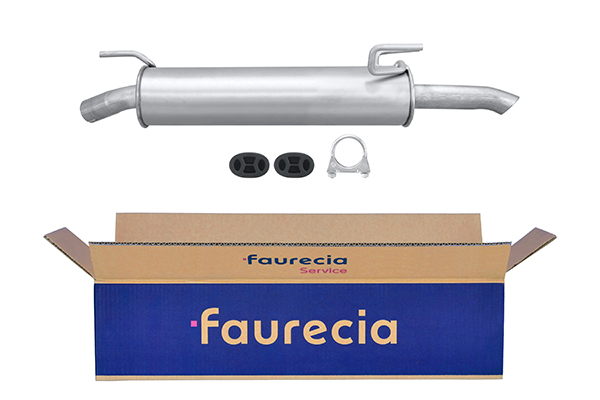 HELLA 8LD 366 031-051 Easy2Fit – PARTNERED with Faurecia Rear Muffler Rear for OPEL VAUXHALL