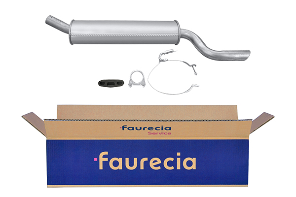 HELLA 8LD 366 031-151 Easy2Fit – PARTNERED with Faurecia Rear Muffler Rear for OPEL VAUXHALL