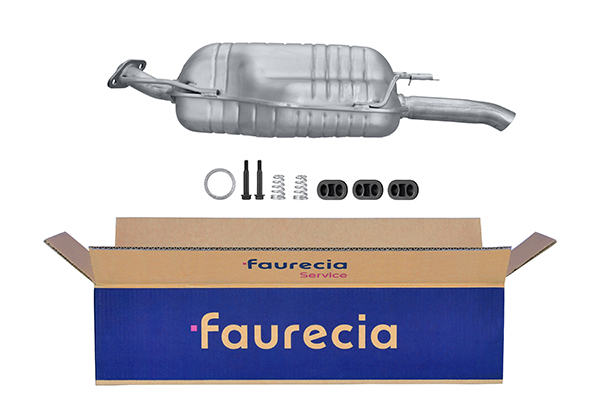 HELLA 8LD 366 031-161 Easy2Fit – PARTNERED with Faurecia Rear Muffler Rear for OPEL VAUXHALL