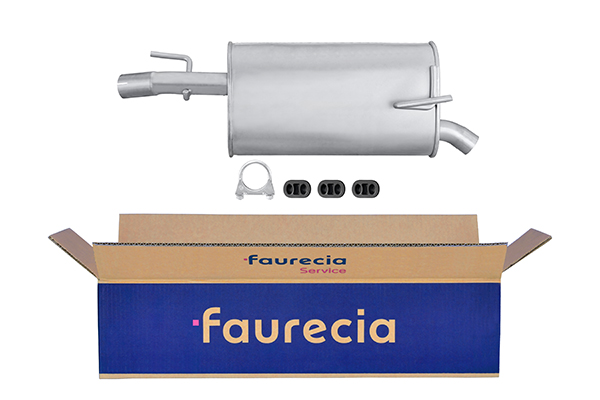 HELLA 8LD 366 031-371 Easy2Fit – PARTNERED with Faurecia Rear Muffler Rear for OPEL VAUXHALL