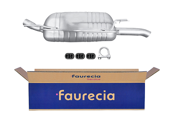 HELLA 8LD 366 031-451 Easy2Fit – PARTNERED with Faurecia Rear Muffler Rear for OPEL VAUXHALL