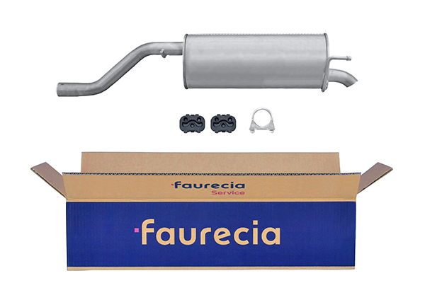 HELLA 8LD 366 031-511 Easy2Fit – PARTNERED with Faurecia Rear Muffler Rear for OPEL VAUXHALL