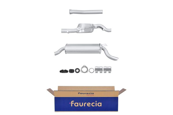 HELLA 8LD 366 031-571 Easy2Fit – PARTNERED with Faurecia Rear Muffler Rear for LANCIA