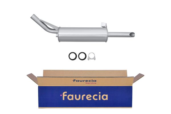 HELLA 8LD 366 031-801 Easy2Fit – PARTNERED with Faurecia Rear Muffler Rear for PEUGEOT
