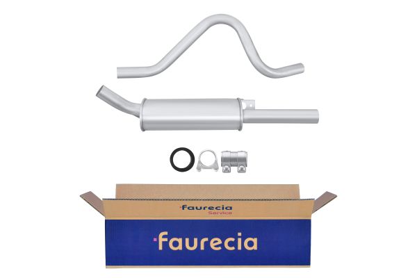 HELLA 8LD 366 031-851 Easy2Fit – PARTNERED with Faurecia Rear Muffler Rear for PEUGEOT