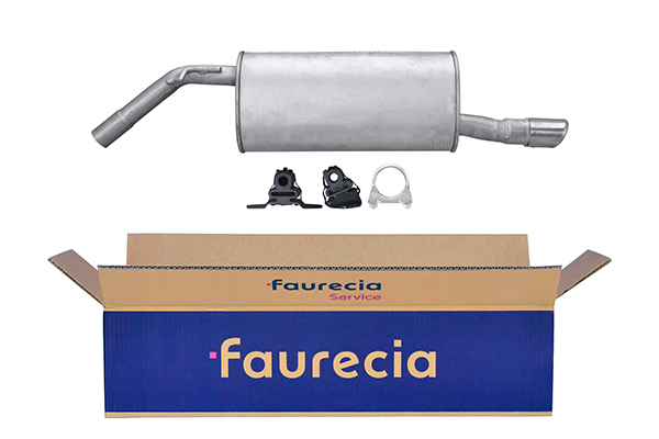 HELLA 8LD 366 031-921 Easy2Fit – PARTNERED with Faurecia Rear Muffler Rear for PEUGEOT