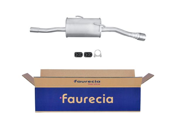 HELLA 8LD 366 032-101 Easy2Fit – PARTNERED with Faurecia Rear Muffler Rear for PEUGEOT