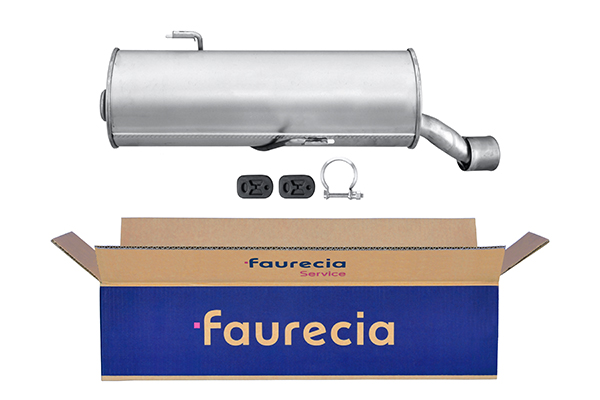 HELLA 8LD 366 032-191 Easy2Fit – PARTNERED with Faurecia Rear Muffler Rear for PEUGEOT