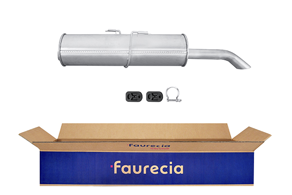 HELLA 8LD 366 032-211 Easy2Fit – PARTNERED with Faurecia Rear Muffler Rear for PEUGEOT