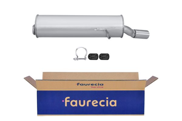 HELLA 8LD 366 032-251 Easy2Fit – PARTNERED with Faurecia Rear Muffler Rear for PEUGEOT