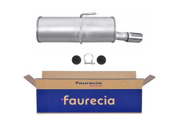 HELLA 8LD 366 032-441 Easy2Fit – PARTNERED with Faurecia Rear Muffler Rear for PEUGEOT