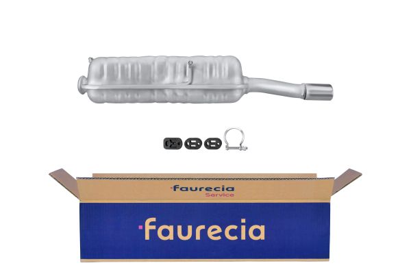 HELLA 8LD 366 032-461 Easy2Fit – PARTNERED with Faurecia Rear Muffler Rear for PEUGEOT