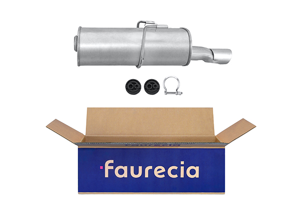 HELLA 8LD 366 032-621 Easy2Fit – PARTNERED with Faurecia Rear Muffler Rear for PEUGEOT