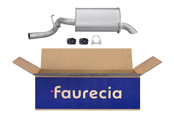 HELLA 8LD 366 032-691 Easy2Fit – PARTNERED with Faurecia Rear Muffler Rear for PEUGEOT