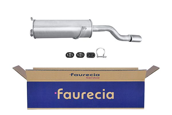 HELLA 8LD 366 032-701 Easy2Fit – PARTNERED with Faurecia Rear Muffler Rear for PEUGEOT