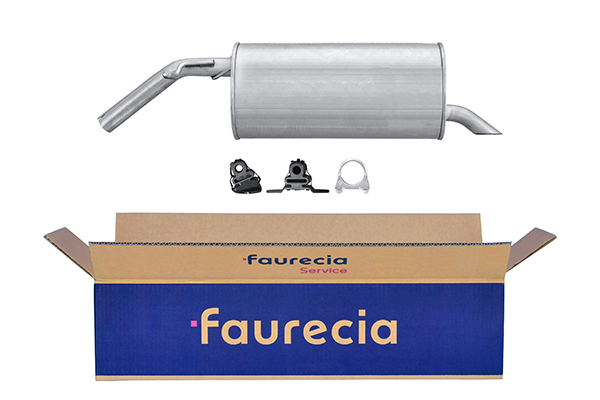 HELLA 8LD 366 032-741 Easy2Fit – PARTNERED with Faurecia Rear Muffler Rear for PEUGEOT