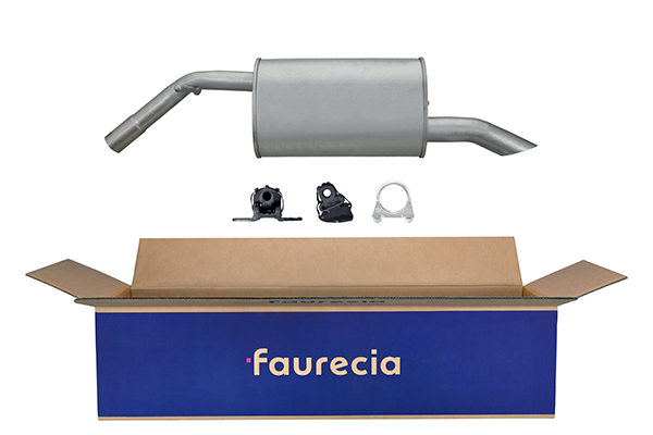 HELLA 8LD 366 032-791 Easy2Fit – PARTNERED with Faurecia Rear Muffler Rear for CITROËN PEUGEOT