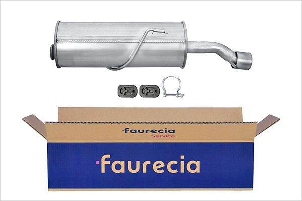 HELLA 8LD 366 032-841 Easy2Fit – PARTNERED with Faurecia Rear Muffler Rear for PEUGEOT