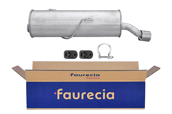 HELLA 8LD 366 032-971 Easy2Fit – PARTNERED with Faurecia Rear Muffler Rear for PEUGEOT
