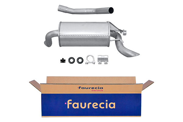 HELLA 8LD 366 033-101 Easy2Fit – PARTNERED with Faurecia Rear Muffler Rear for MERCEDES-BENZ