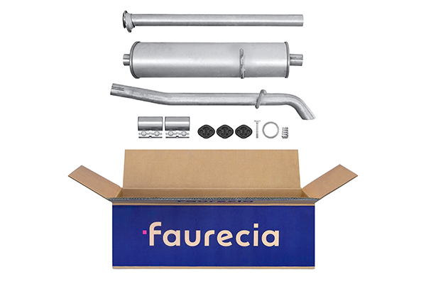 HELLA 8LD 366 033-261 Easy2Fit – PARTNERED with Faurecia Rear Muffler Rear for MERCEDES-BENZ